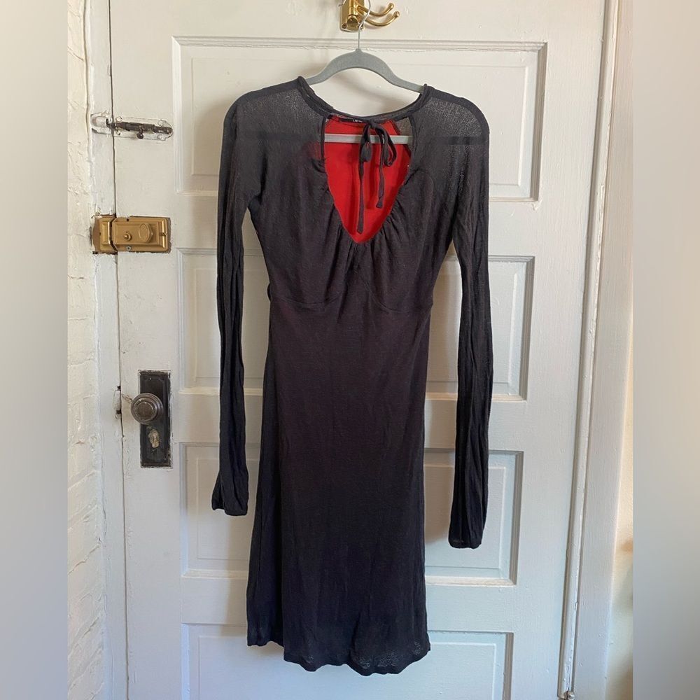 LTB Gray Long sleeve Fitted Dress Size Small